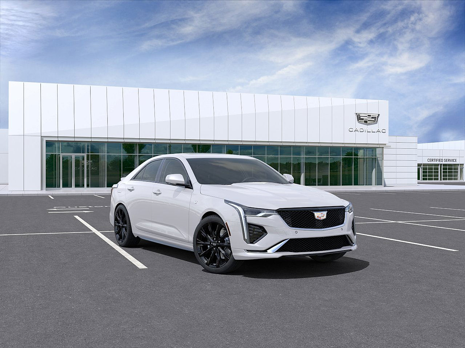 New 2025 Crystal White Tricoat Cadillac Sport image 1