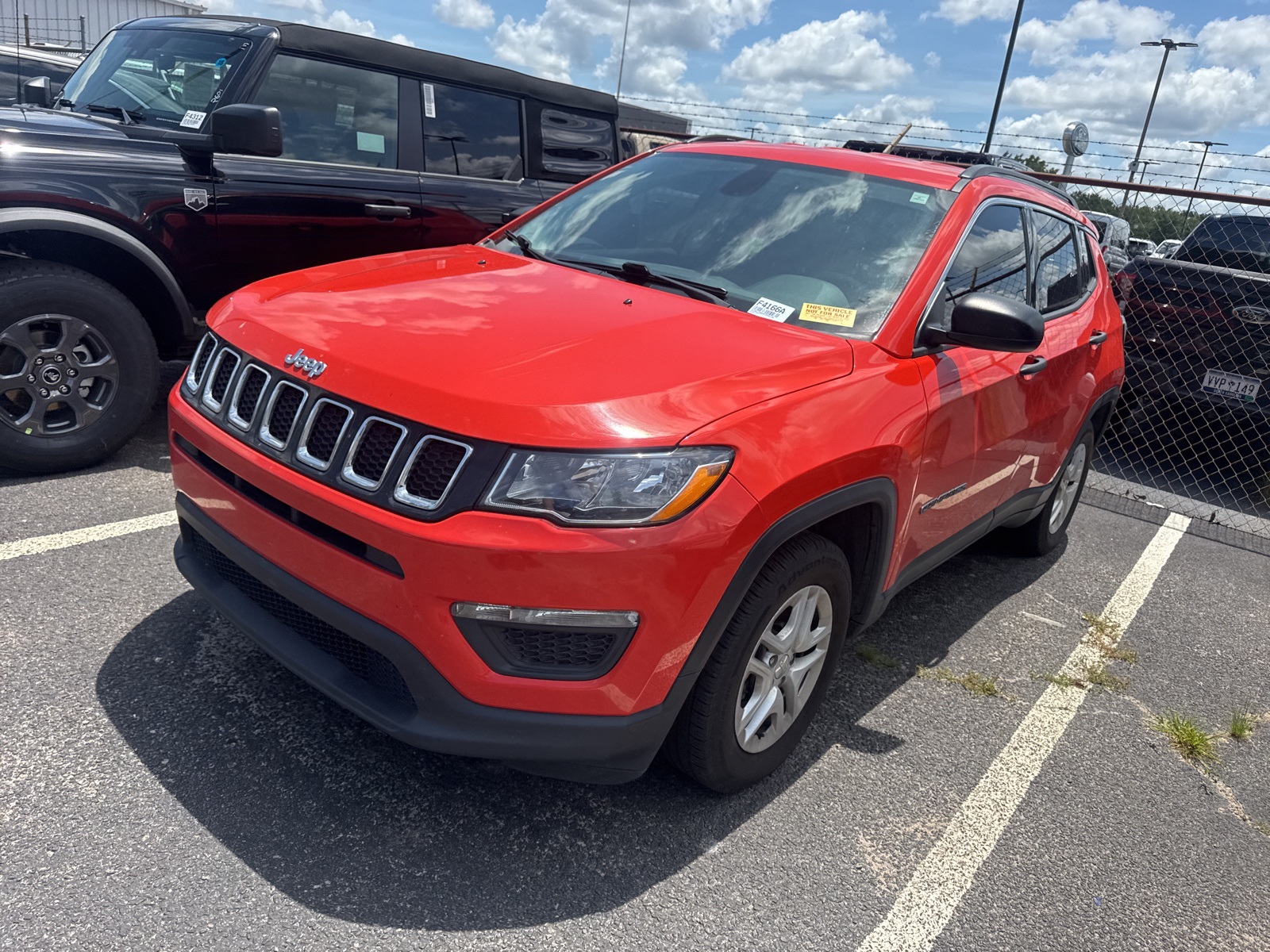 Used 2021 Jeep Compass Sport with VIN 3C4NJCAB5MT505139 for sale in Beaufort, SC