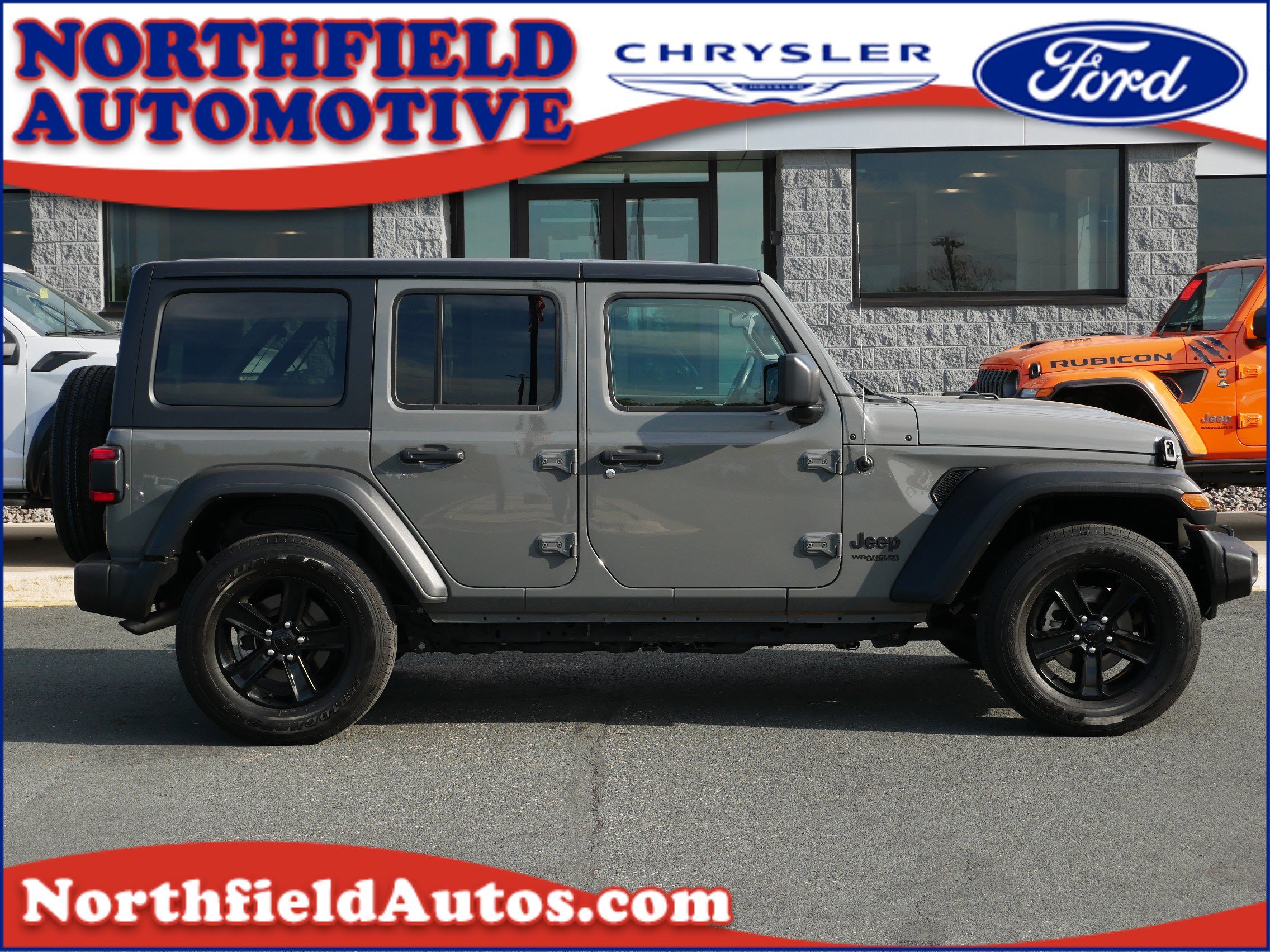 Used 2021 Jeep Wrangler Unlimited Altitude with VIN 1C4HJXDN2MW837611 for sale in Northfield, Minnesota