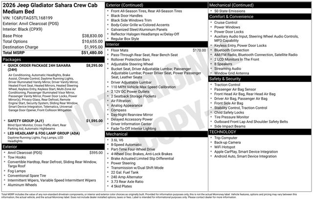 2026 Jeep Gladiator Sahara's photo