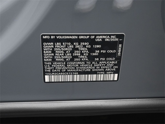 2025 Volkswagen Atlas SE Technology photo 20
