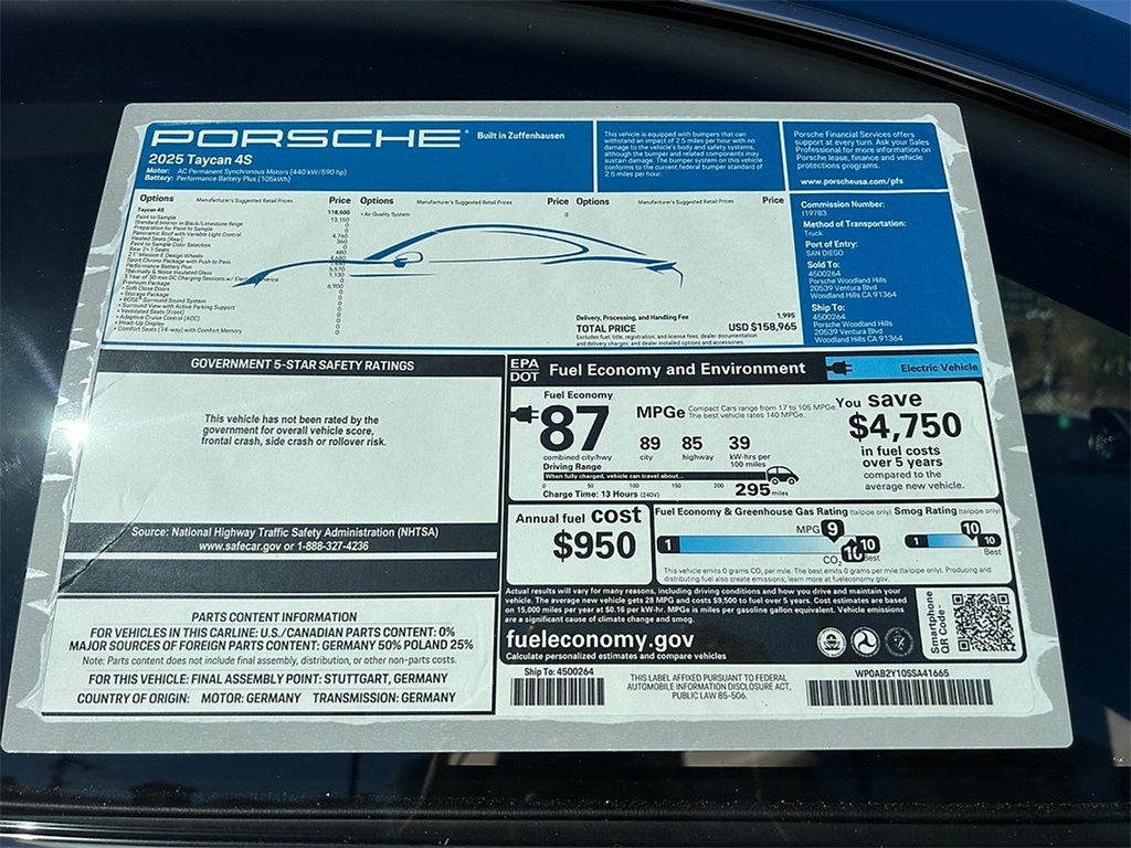 2025 Porsche Taycan 4S photo 35