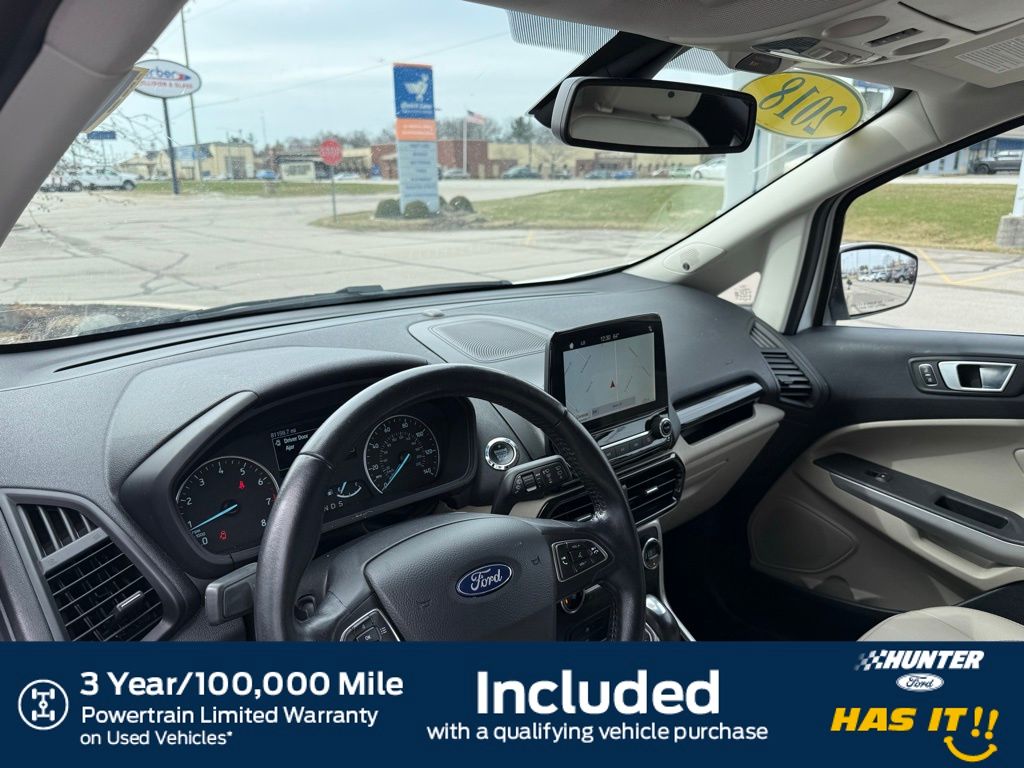 Used 2018 Ford Ecosport Titanium with VIN MAJ6P1WL3JC178729 for sale in Marion, IN