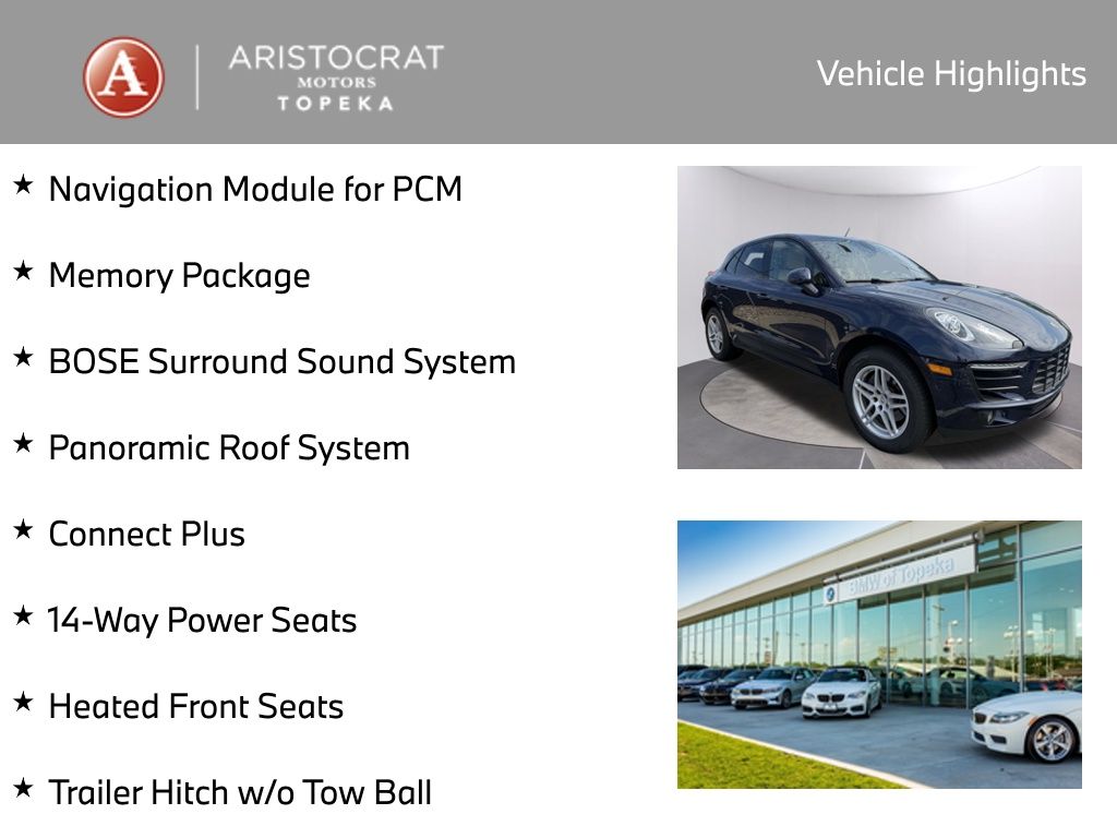 Used 2017 Porsche Macan Base with VIN WP1AA2A58HLB02064 for sale in Kansas City
