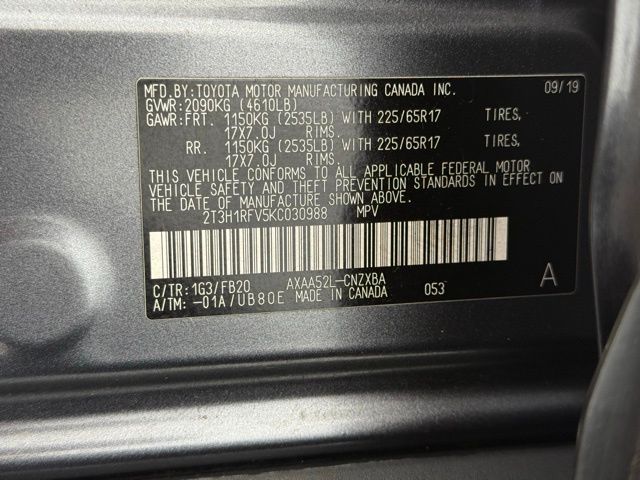 2019 Toyota RAV4 LE photo 45
