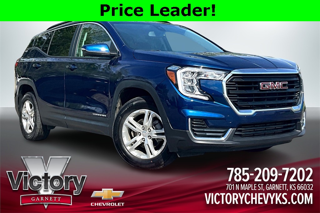 Used 2022 GMC Terrain SLE with VIN 3GKALMEV8NL203854 for sale in Garnett, KS