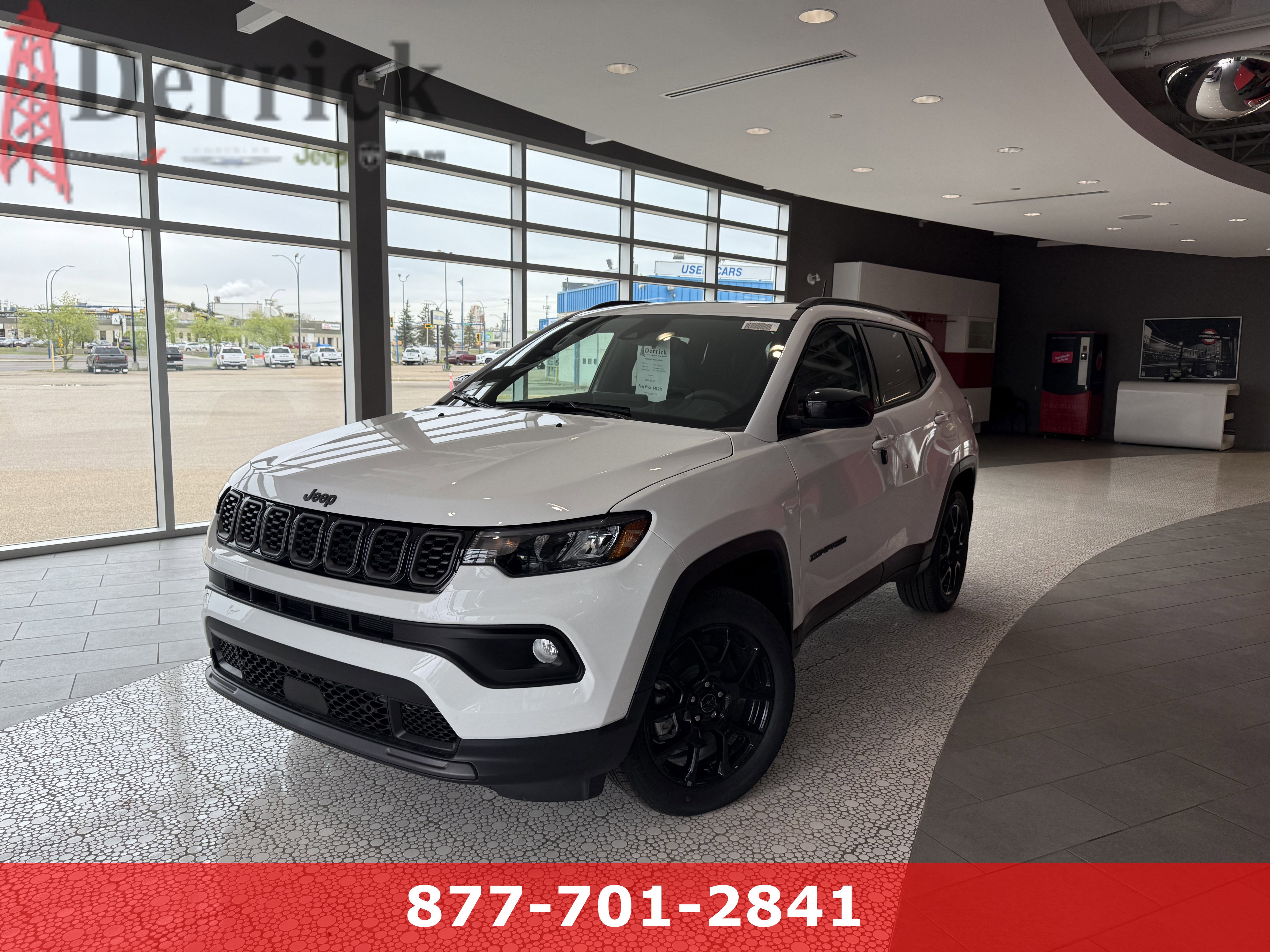 New 2025 Bright White Jeep Altitude image 1
