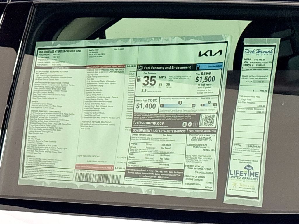 2026 Kia Sportage Hybrid SX Prestige photo 23