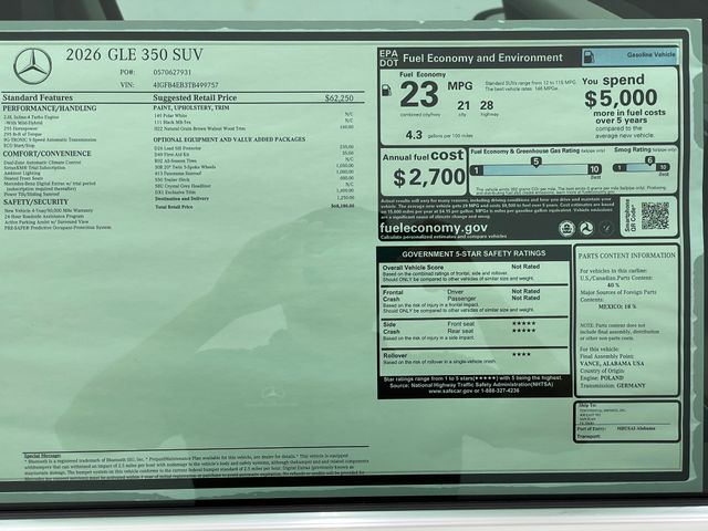2026 Mercedes Benz GLE 350 photo 42