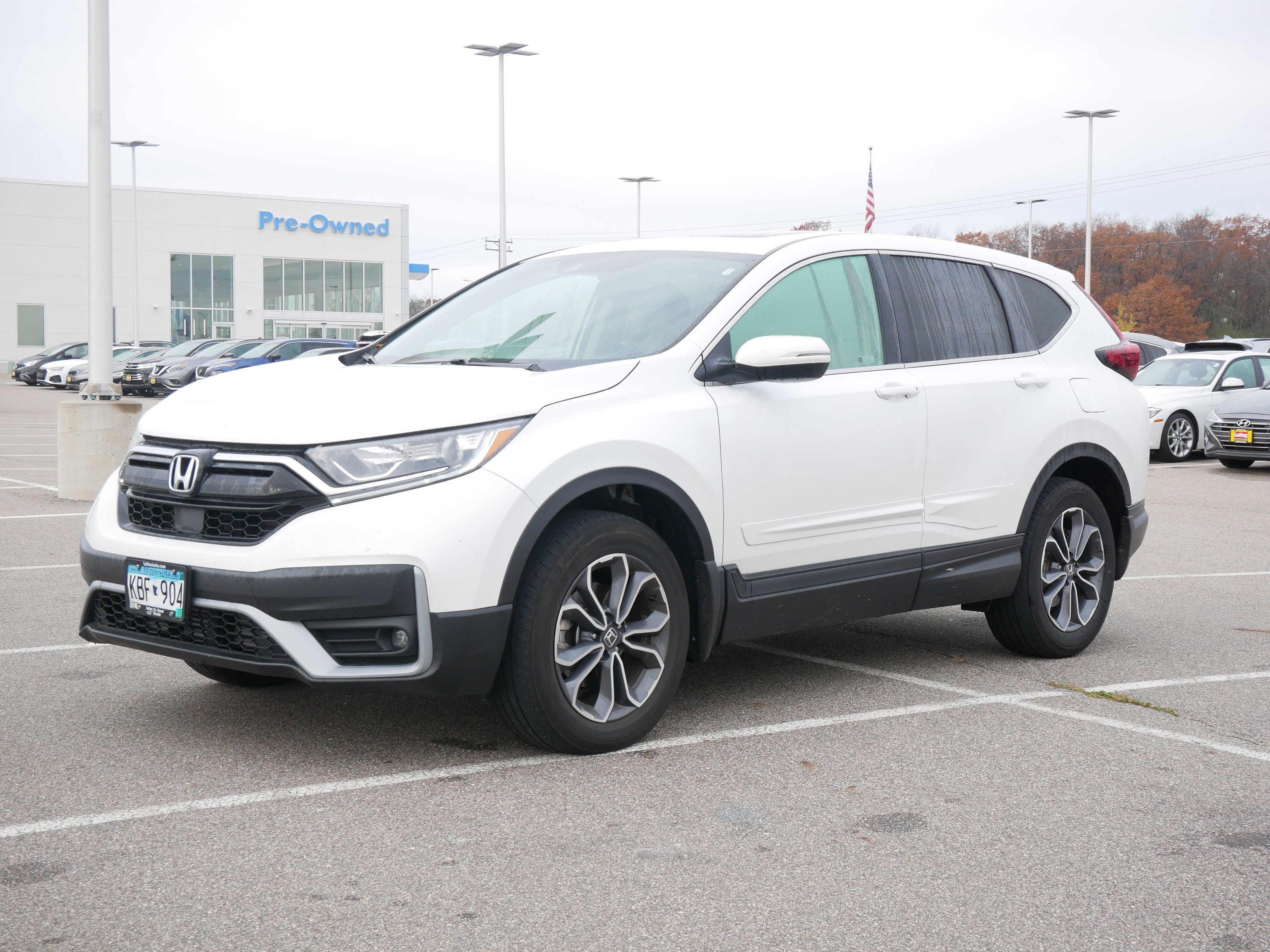 Used 2022 Honda CR-V EX with VIN 5J6RW2H59NA017277 for sale in Waite Park, Minnesota