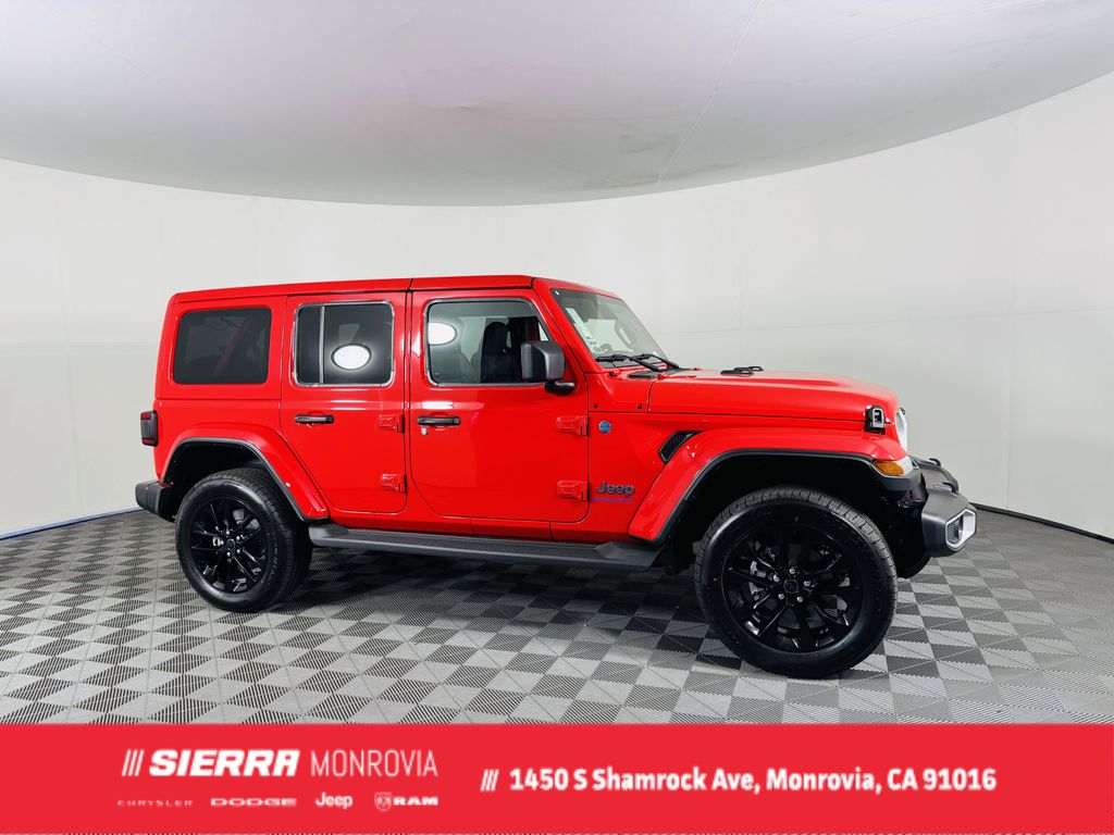 New 2025 Firecracker Red Clear-Coat Exterior Paint Jeep Sahara 4xe image 1