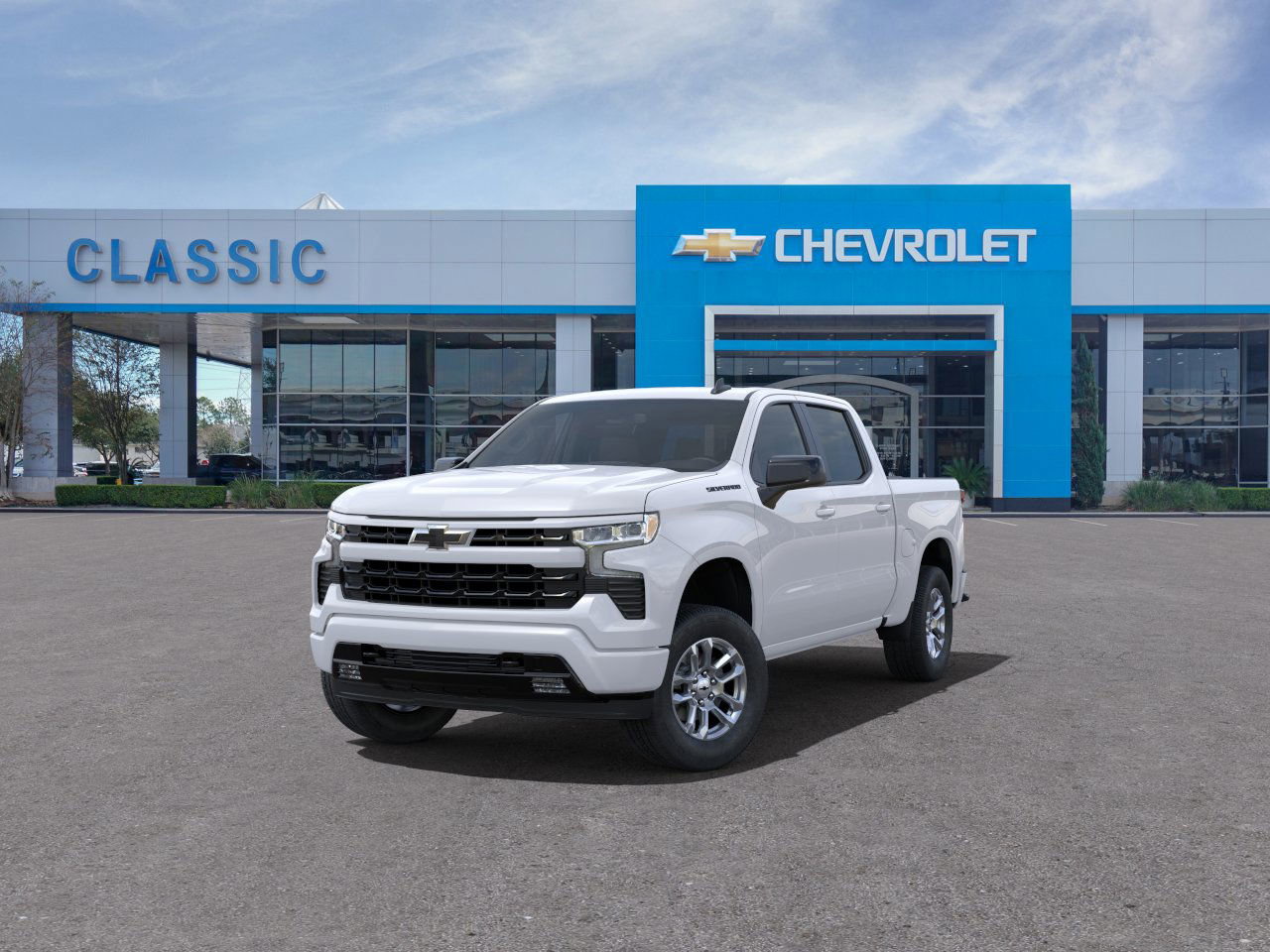 2025 Chevrolet Silverado 1500 RST White at Classic Elite Chevrolet Sugar Land