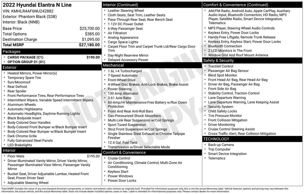 2022 Hyundai Elantra N Line