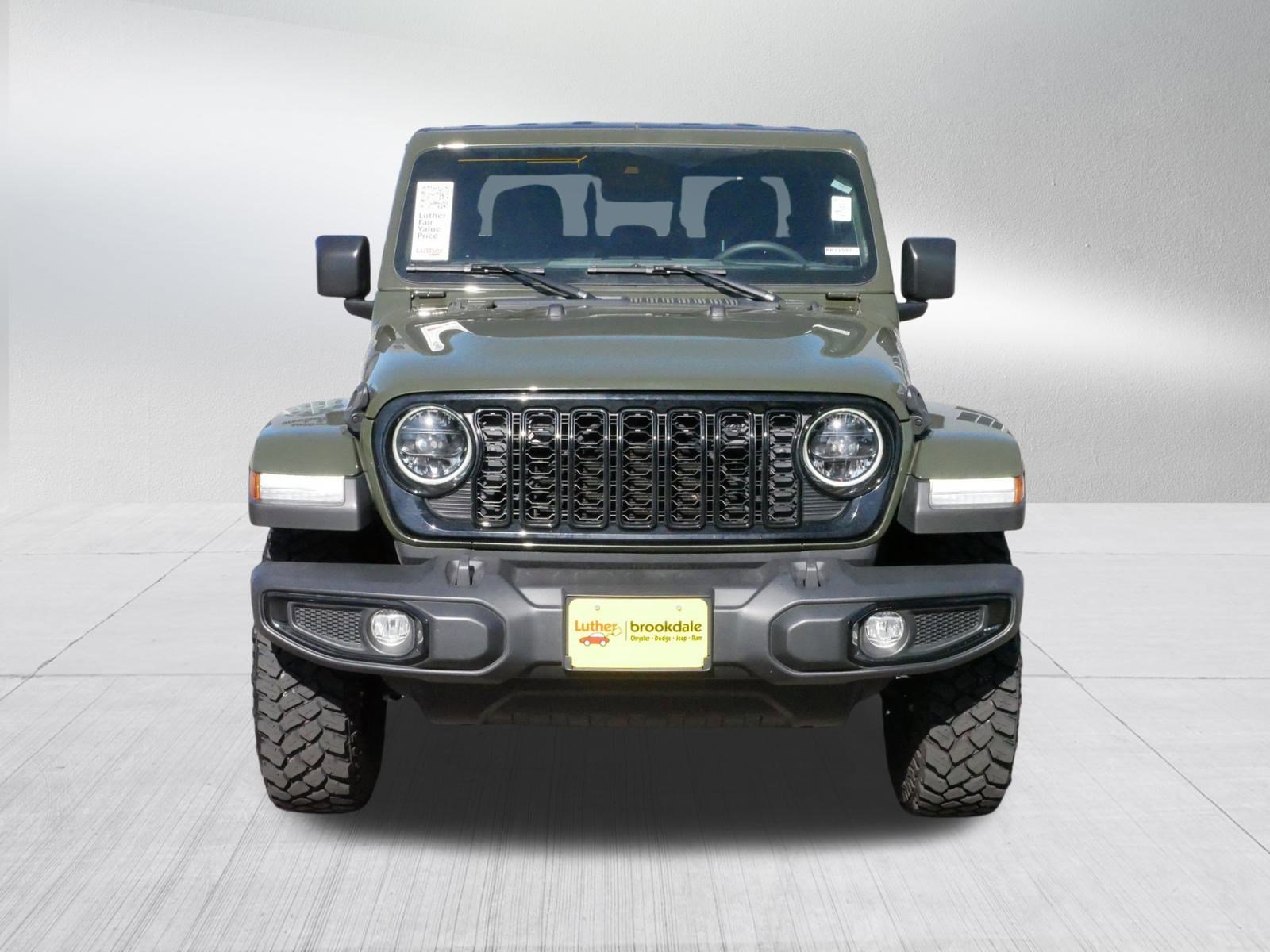 Certified 2024 Jeep Gladiator Willys with VIN 1C6HJTAG1RL103461 for sale in Brooklyn Park, Minnesota