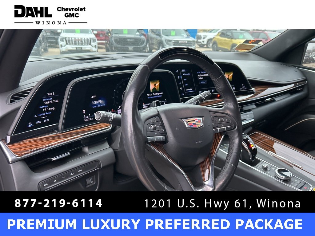 Used 2023 Cadillac Escalade Premium Luxury with VIN 1GYS4BKL3PR331798 for sale in Winona, Minnesota