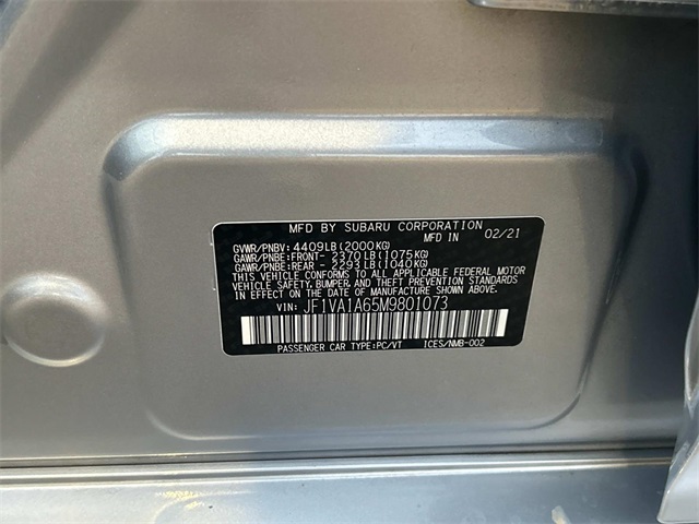 2021 Subaru WRX Base photo 30