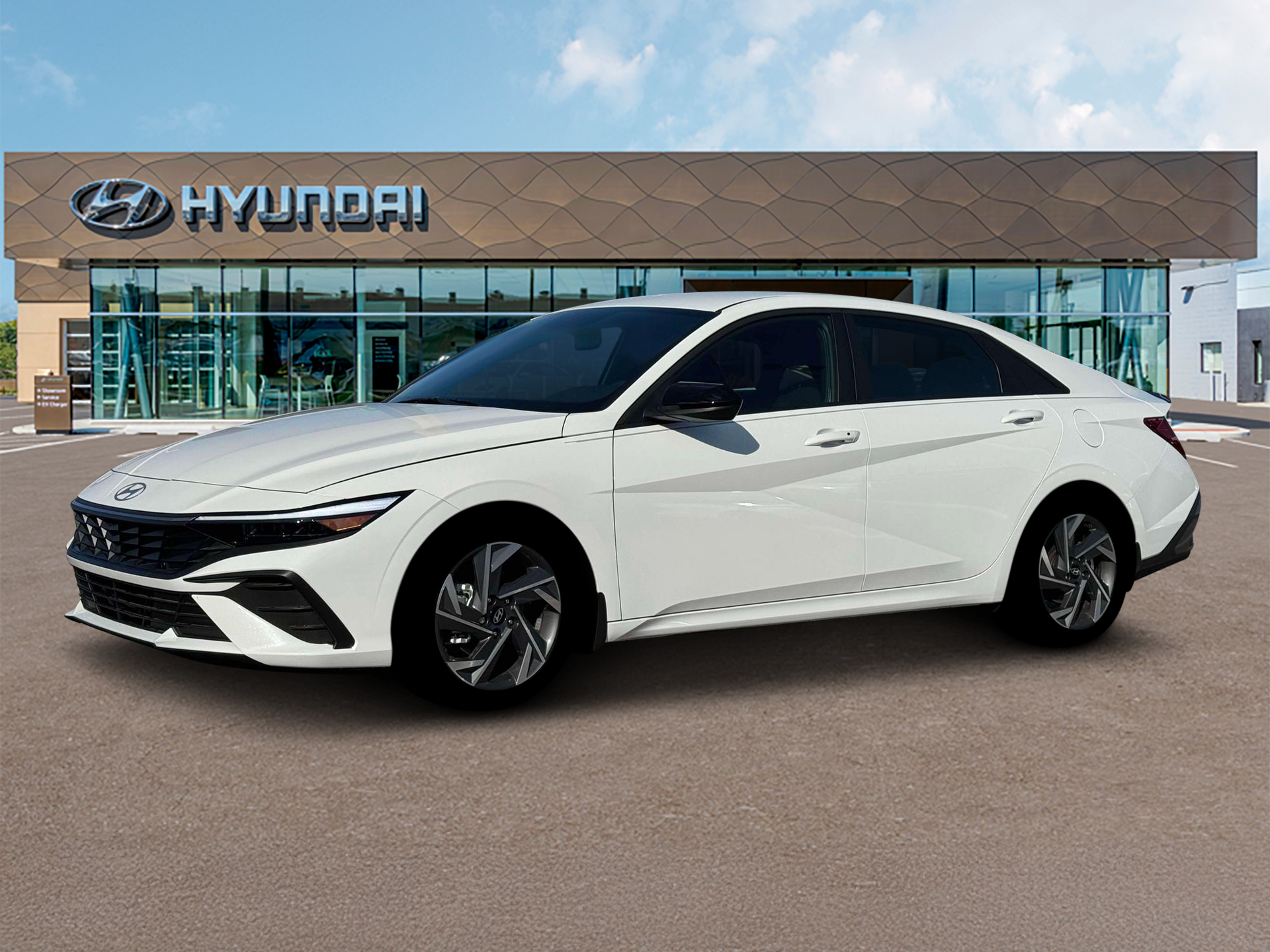 New 2025 White Hyundai SEL Sport image 2
