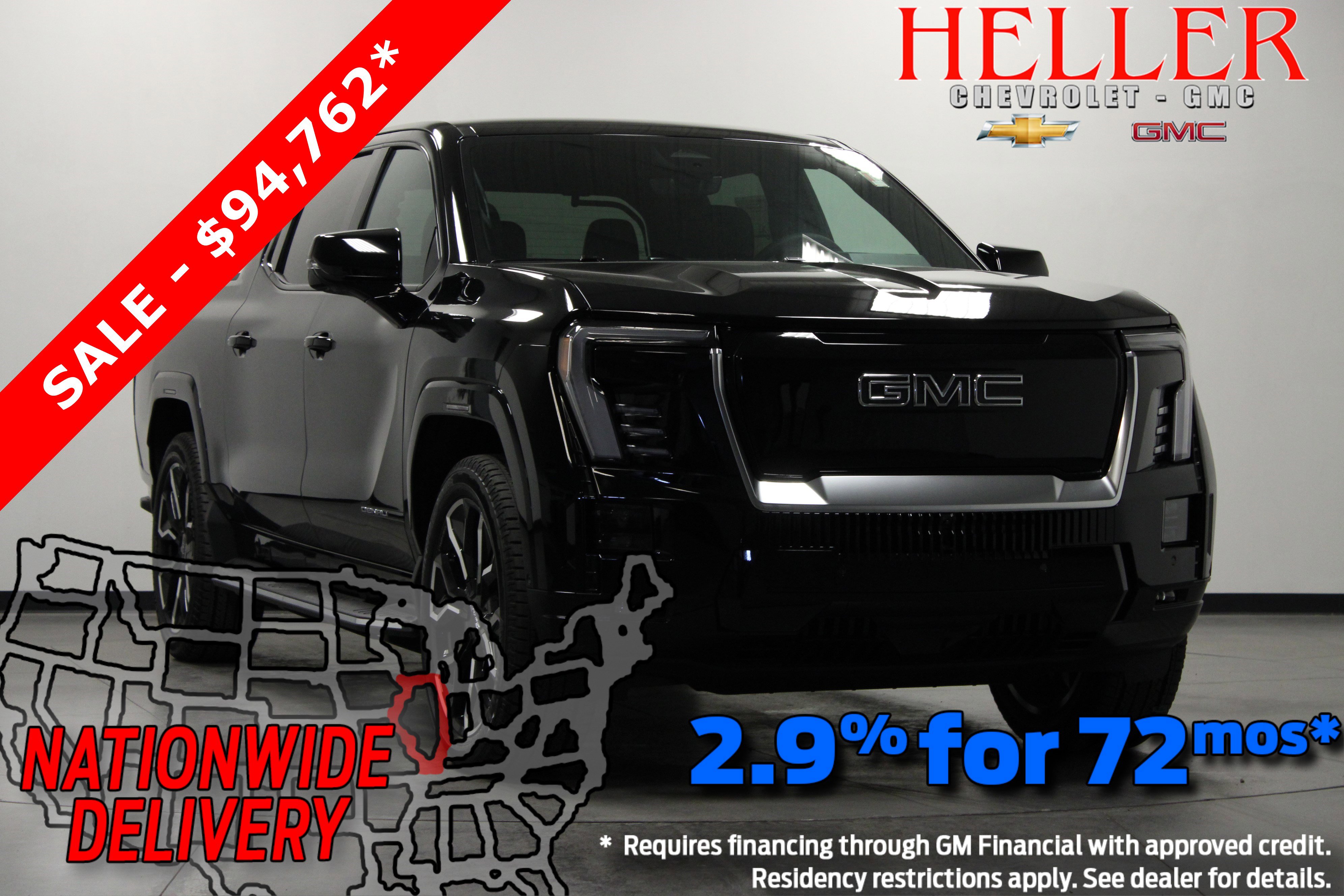 New 2025 Onyx Black GMC Max Range Denali image 1