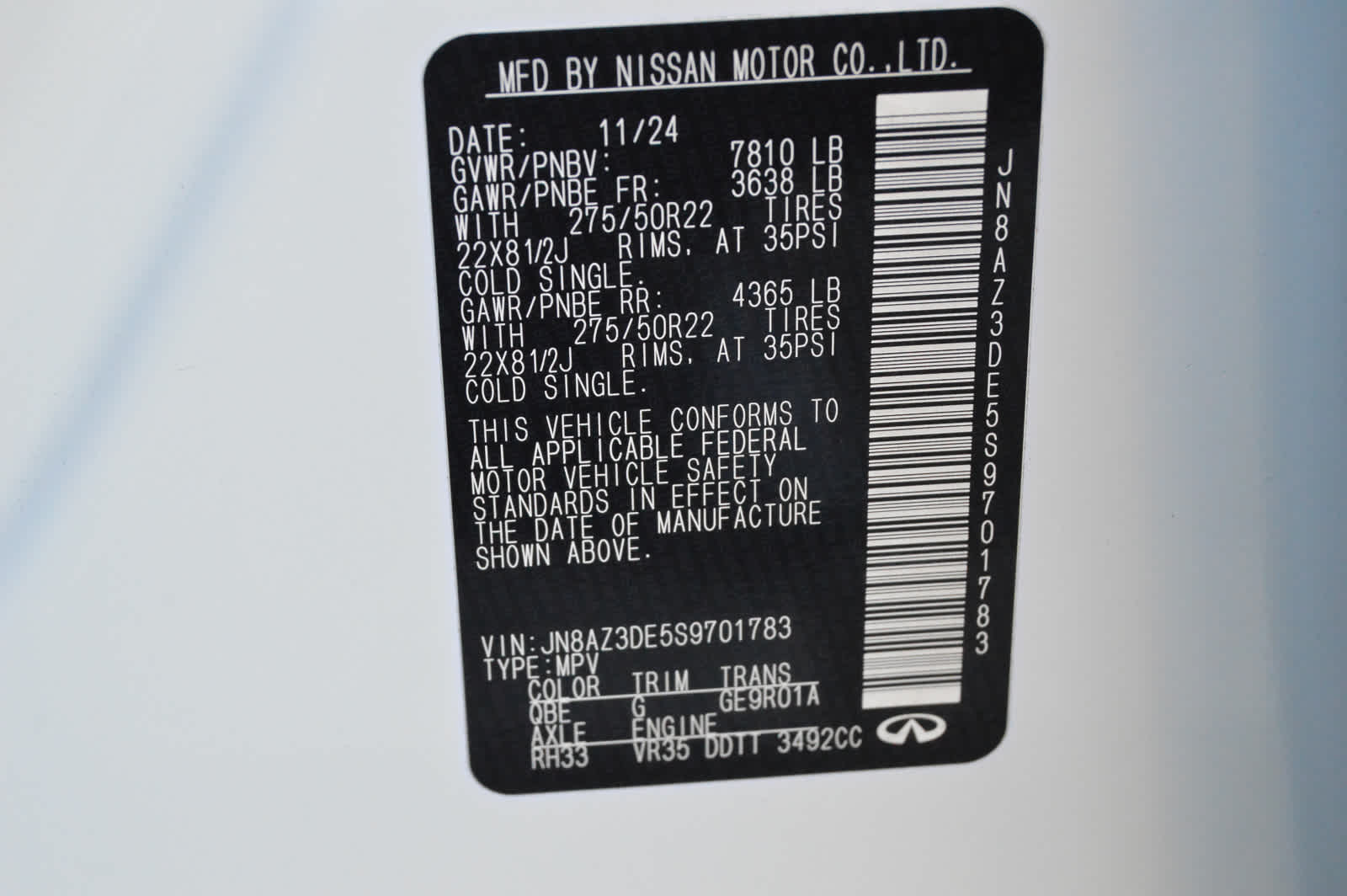 2025 INFINITI QX80 Sensory 4WD - Photo 29