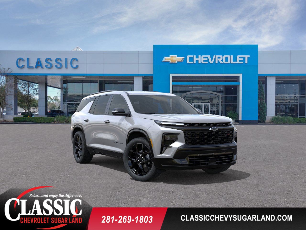 2026 Chevrolet Traverse RS Gray at Classic Elite Chevrolet Sugar Land