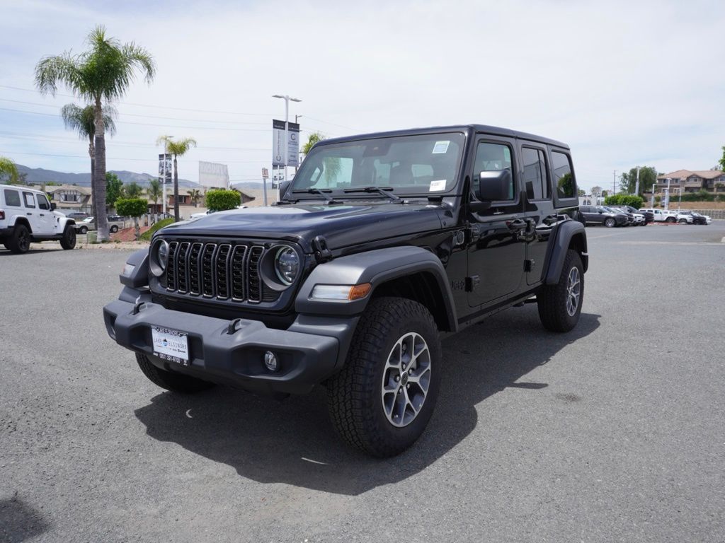 New 2024 Black Clear-Coat Exterior Paint Jeep 4-Door Sport S image 7