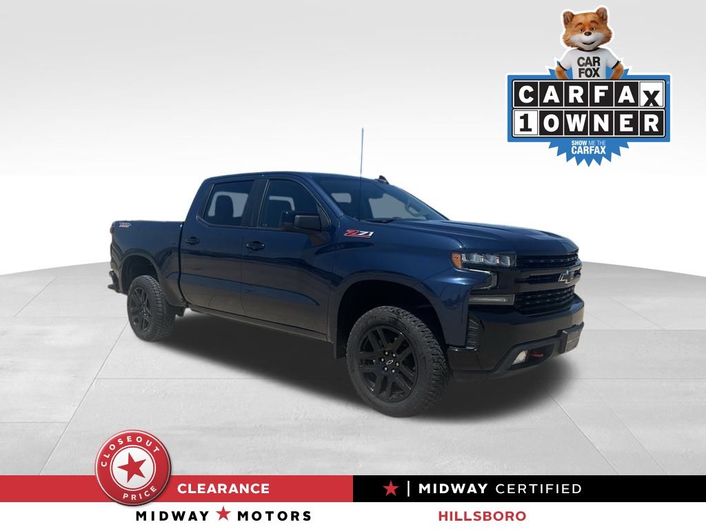 Certified Used 2021 Blue Chevrolet LT Trail Boss image 1