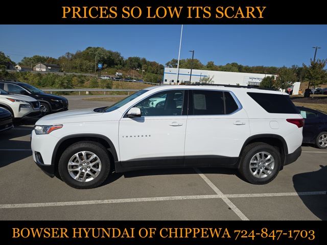 Used 2021 Chevrolet Traverse 1LT with VIN 1GNEVGKW1MJ110628 for sale in Beaver Falls, PA