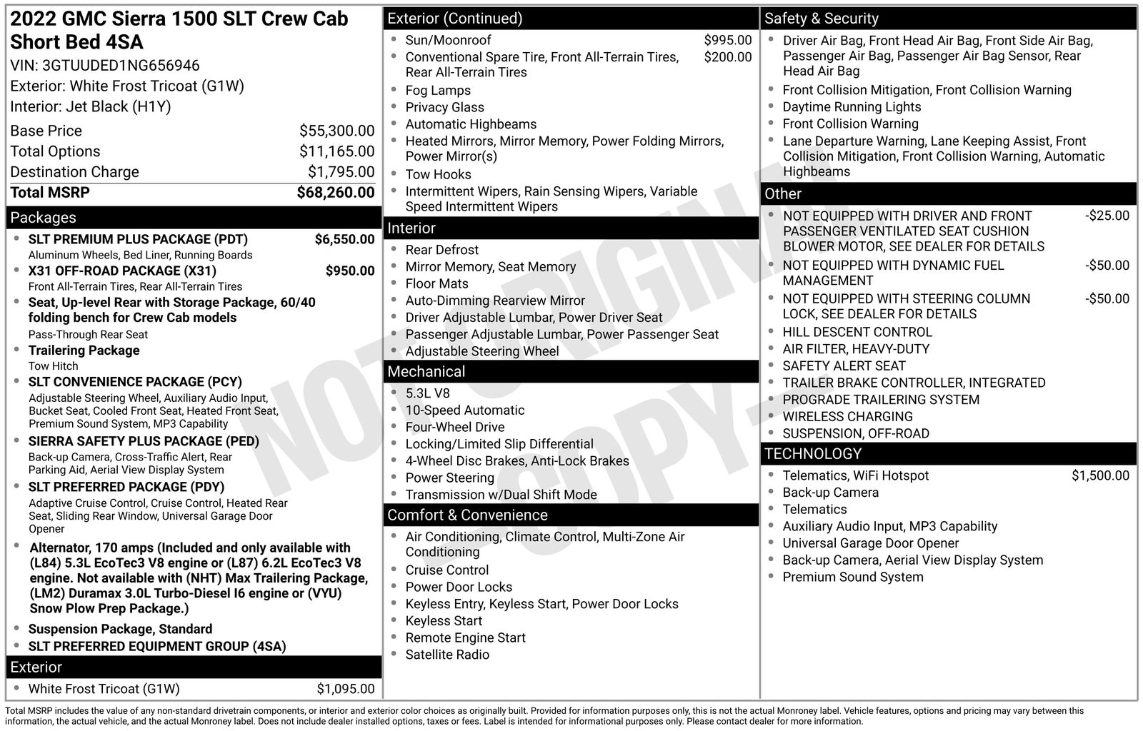 Used 2022 GMC Sierra 1500 SLT with VIN 3GTUUDED1NG656946 for sale in Brainerd, Minnesota