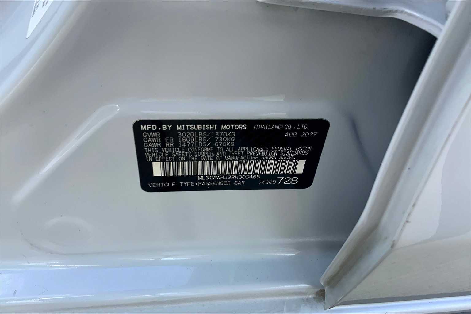 2024 Mitsubishi Mirage SE photo 30