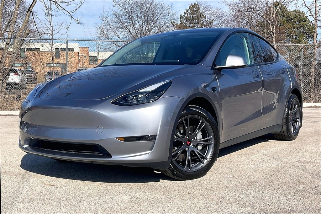 Used 2024 Tesla Model Y Long Range with VIN 7SAYGDEE2RA313432 for sale in Palatine, IL