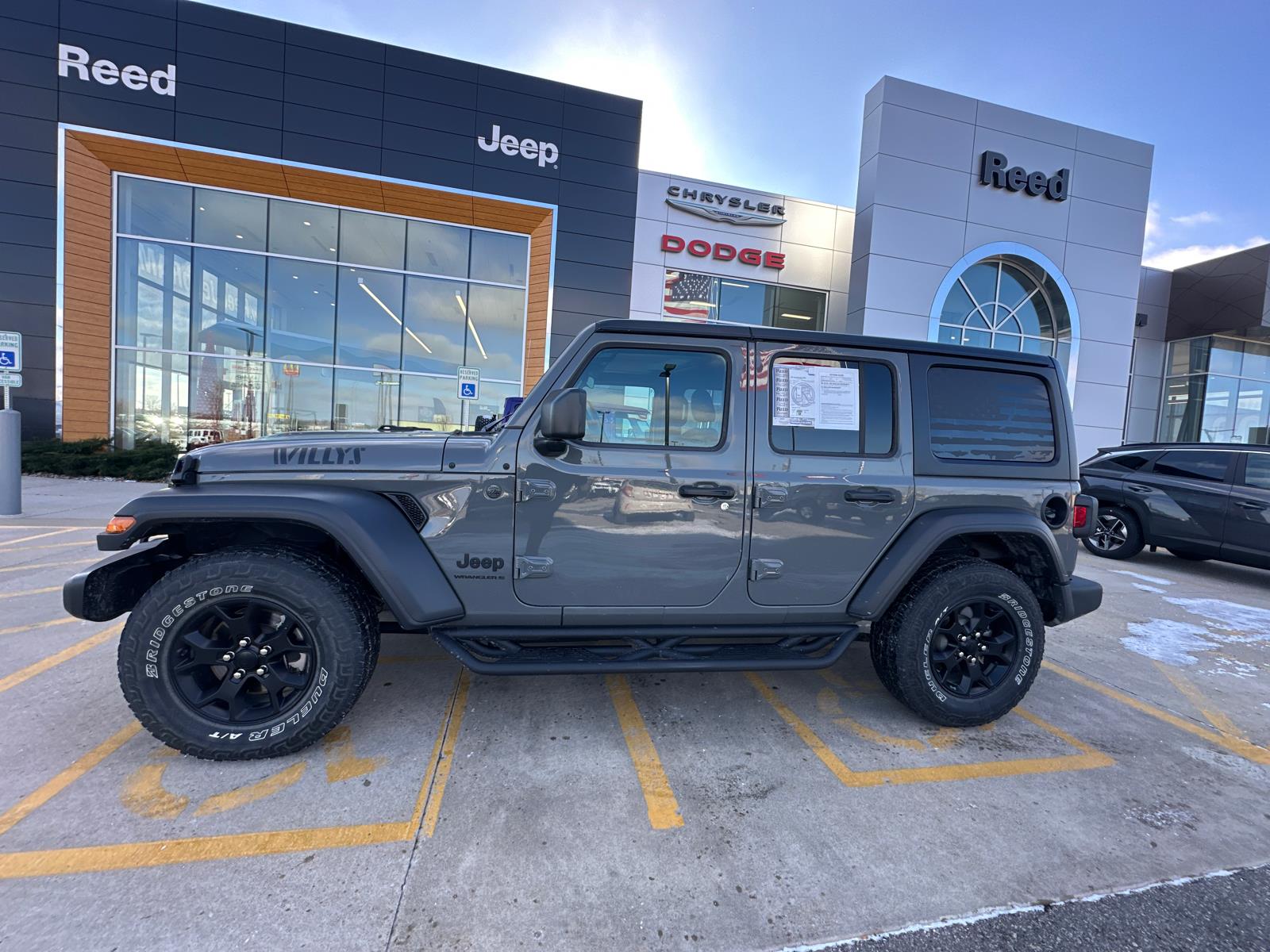 Used 2023 Jeep Wrangler 4-Door Willys with VIN 1C4HJXDN0PW508412 for sale in Kansas City