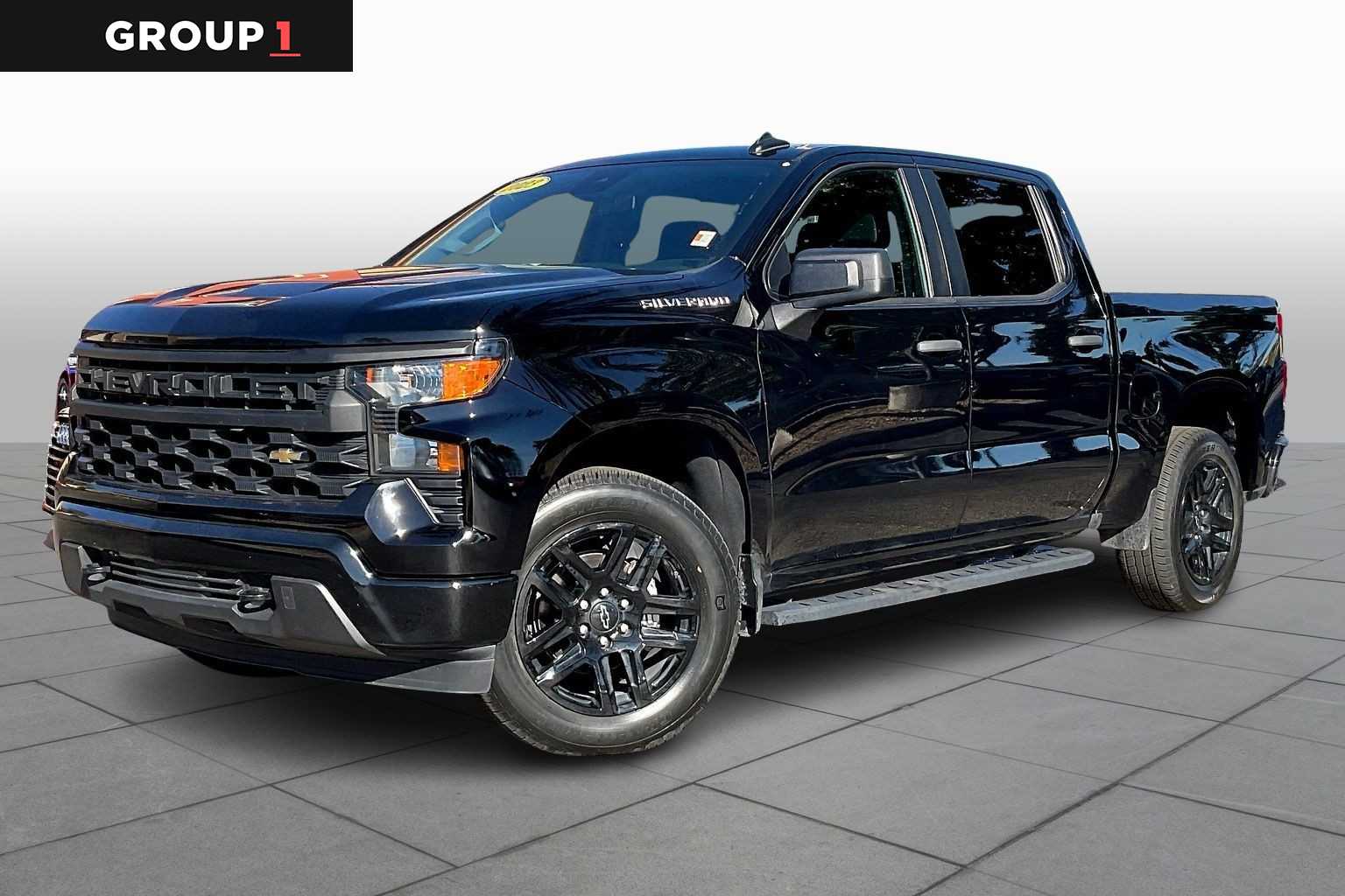 Pre-Owned 2023 Chevrolet Silverado 1500 Custom Crew Cab Pickup in