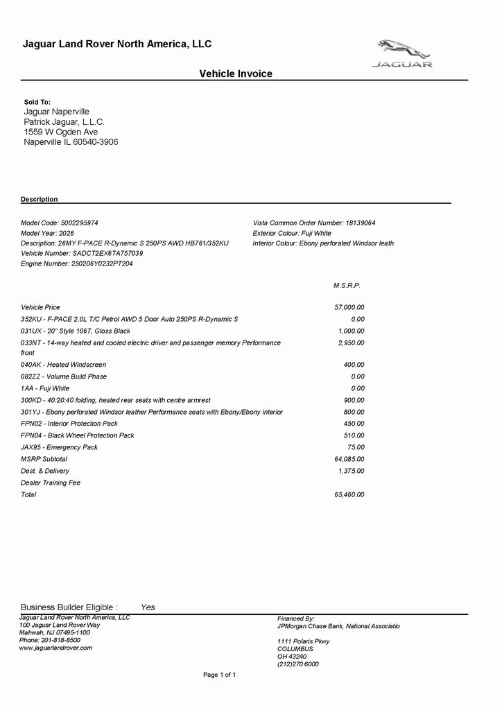 2026 JAGUAR F-PACE - Image 2