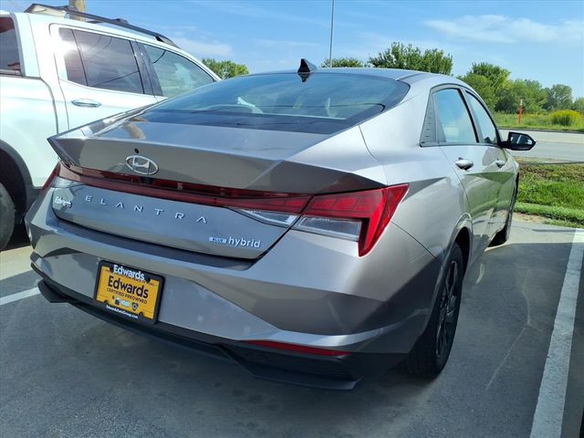 2023 Hyundai Elantra Hybrid Blue photo 3