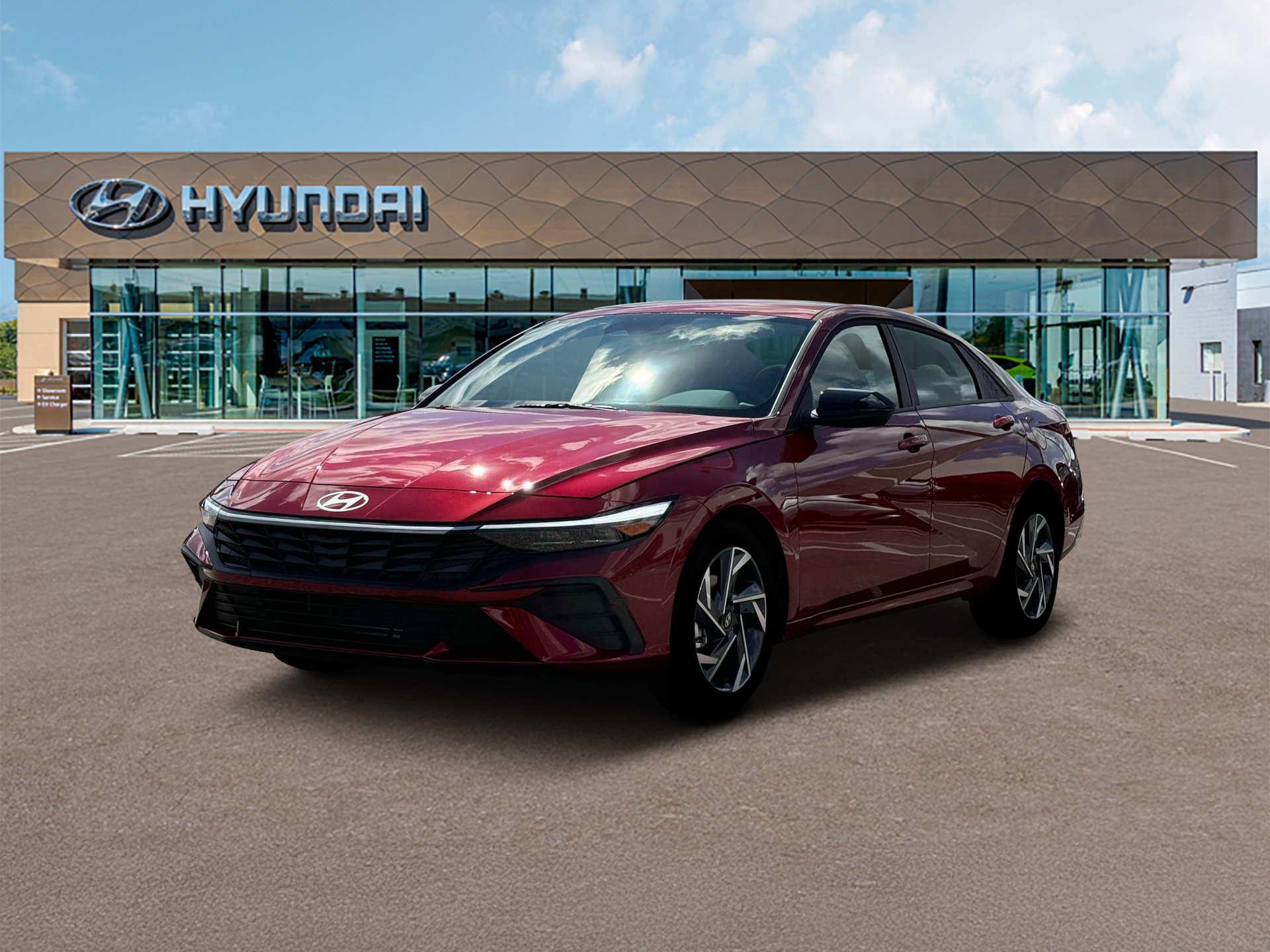 New 2025 Red Hyundai SEL Sport image 1