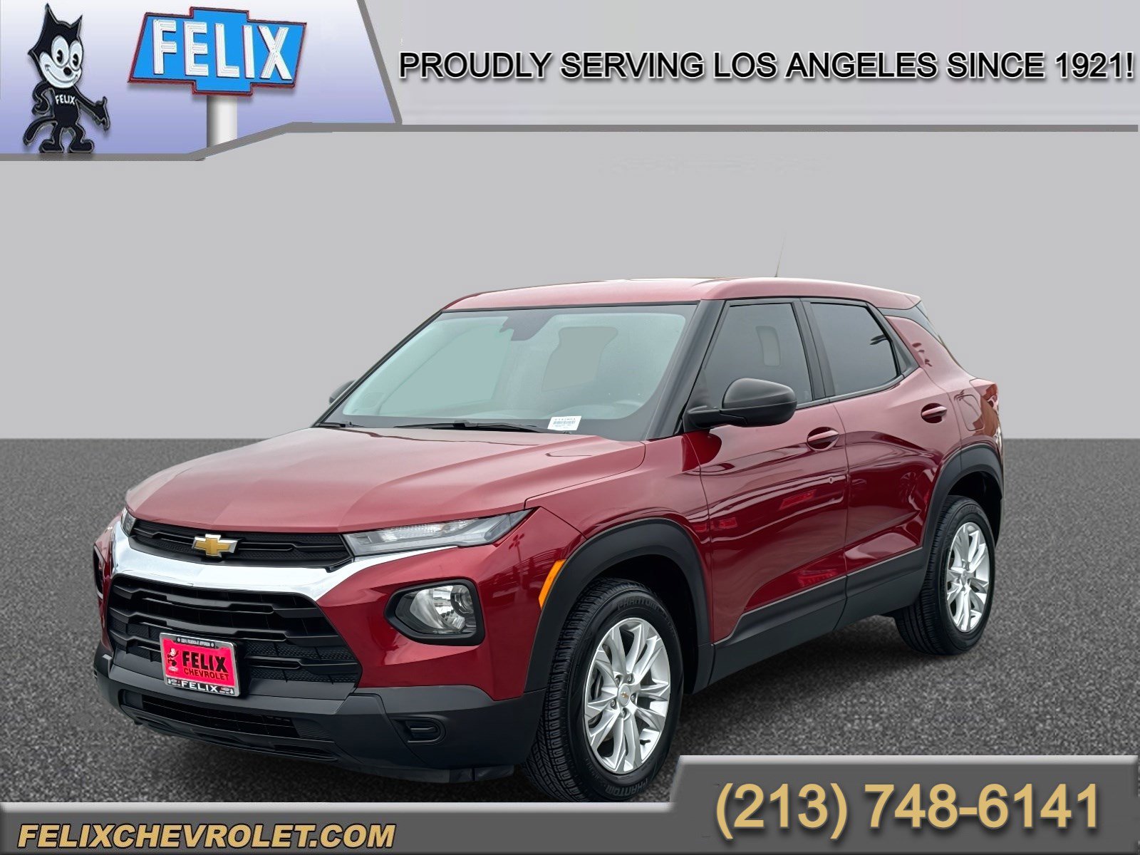 Used 2021 Scarlet Red Metallic Chevrolet LS image 1