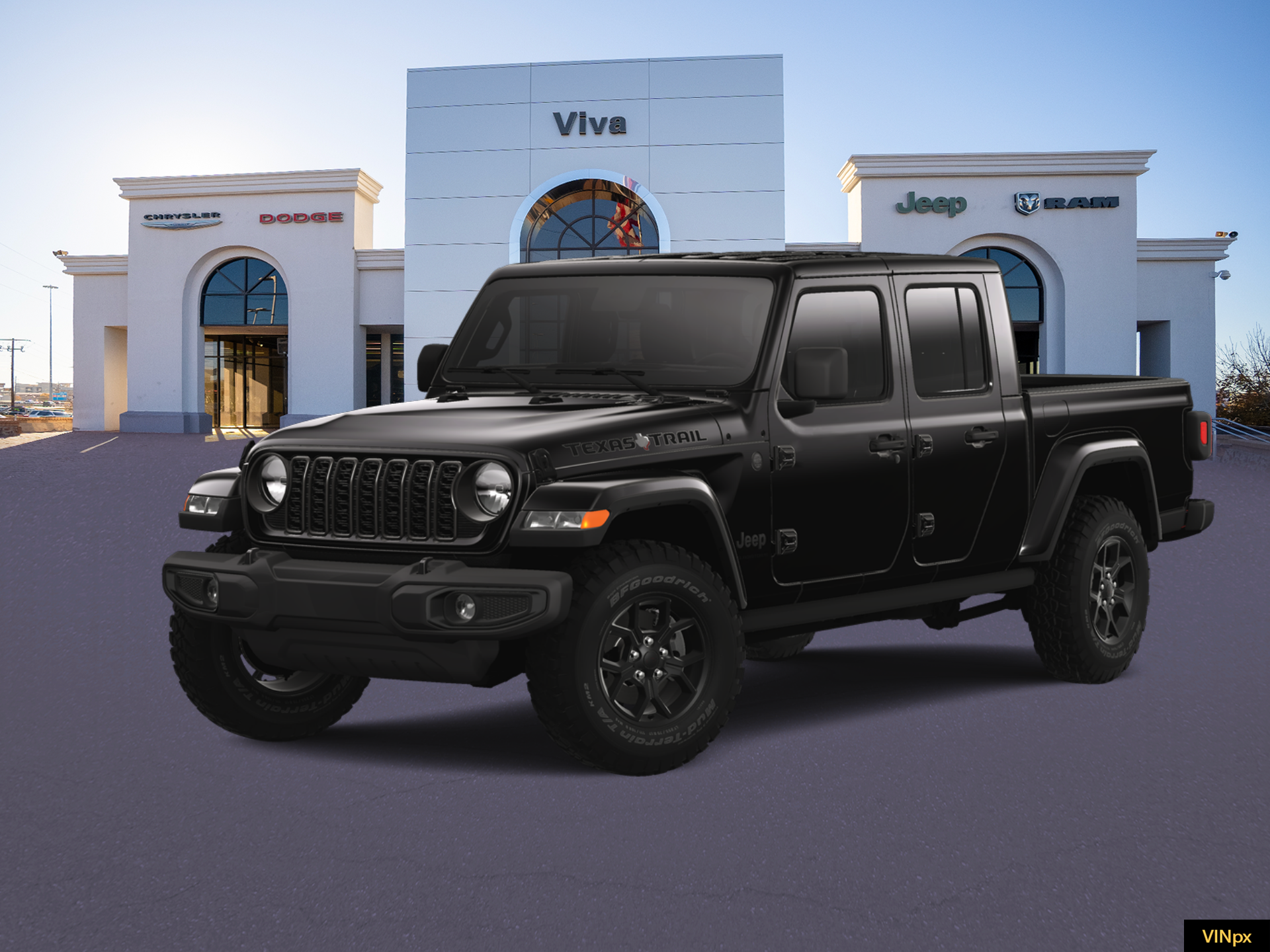 New 2025 Black Clear-Coat Exterior Paint Jeep Texas Trail image 1