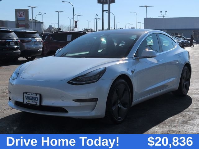Used 2020 Tesla Model 3 Base with VIN 5YJ3E1EB5LF665092 for sale in Oak Lawn, IL