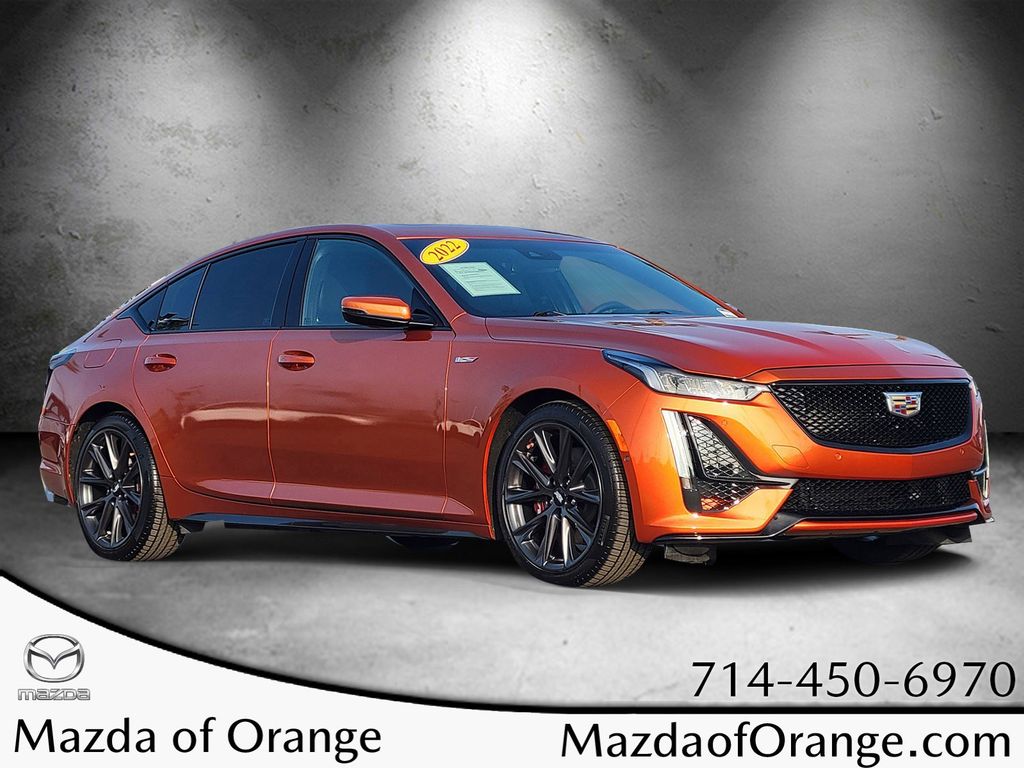 Pre-Owned 2022 Cadillac CT5 V-Series 4D Sedan in Orange #00K02902