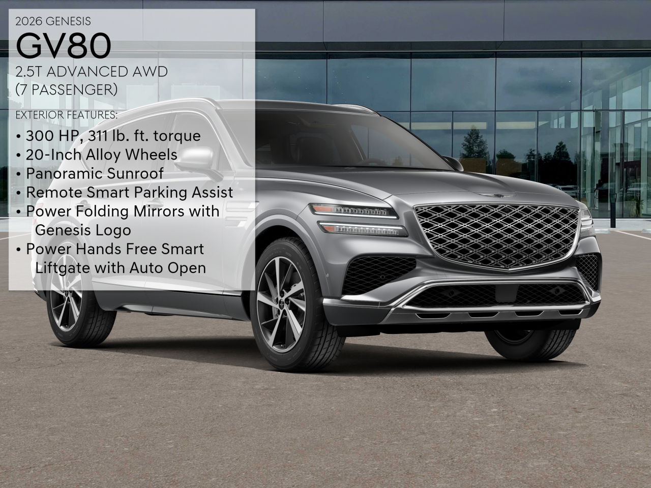 2026 Genesis GV80 2.5T Advanced photo 3