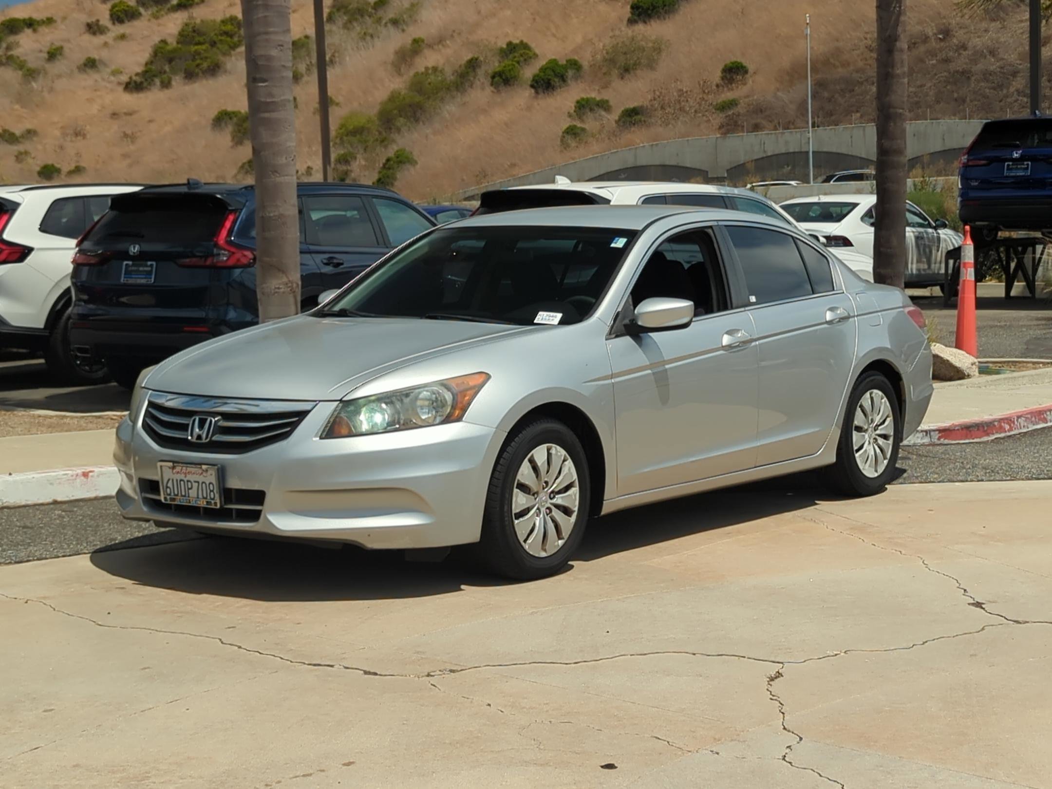 Used 2012 Honda Accord LX with VIN 1HGCP2F30CA057661 for sale in San Juan Capistrano, CA