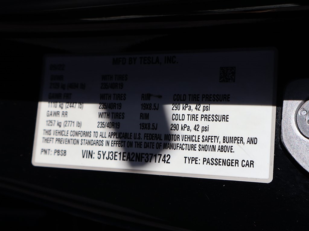 2022 Tesla Model 3 photo 48
