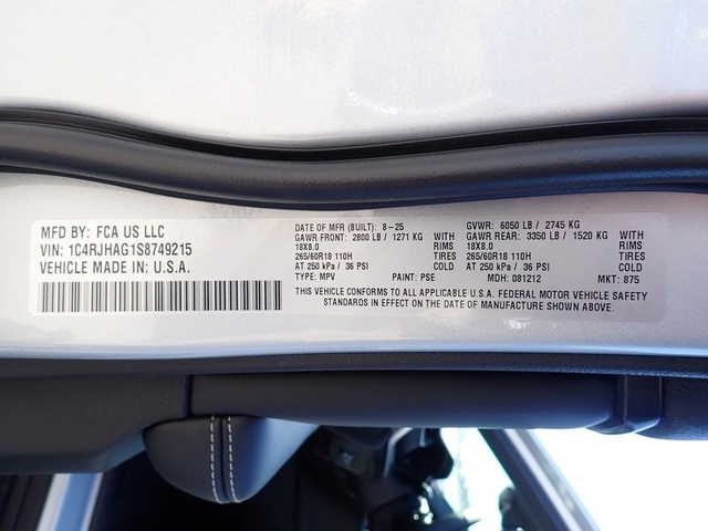 2025 Jeep Grand Cherokee Altitude X photo 14