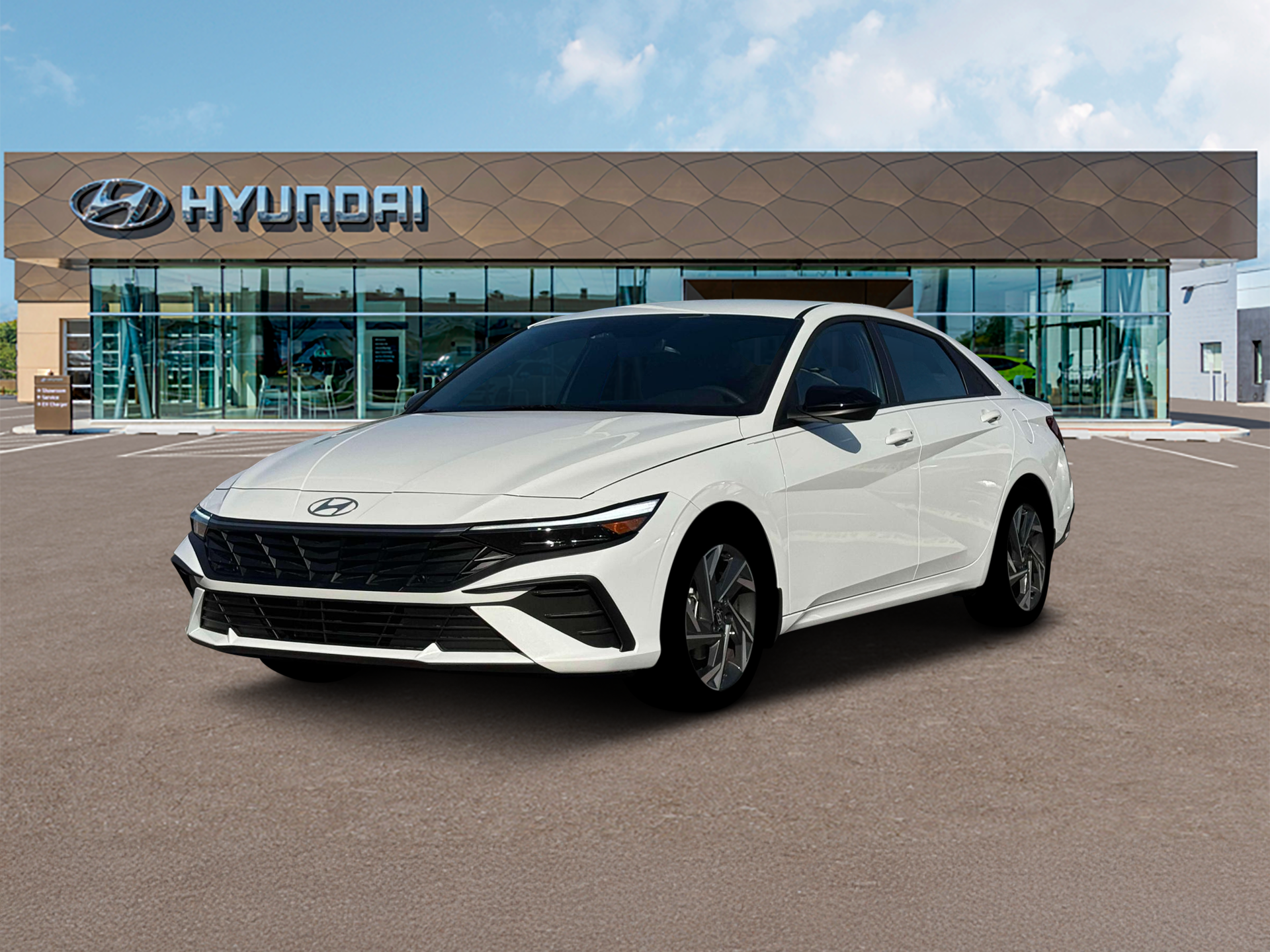 New 2025 White Hyundai SEL Sport image 1