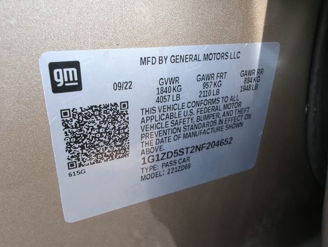 2022 Chevrolet Malibu 1LT photo 23