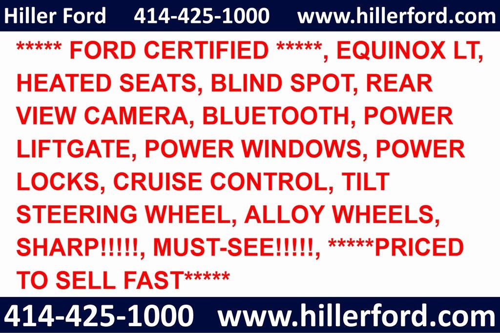Certified 2019 Chevrolet Equinox LT with VIN 3GNAXKEV5KL136380 for sale in Franklin, WI