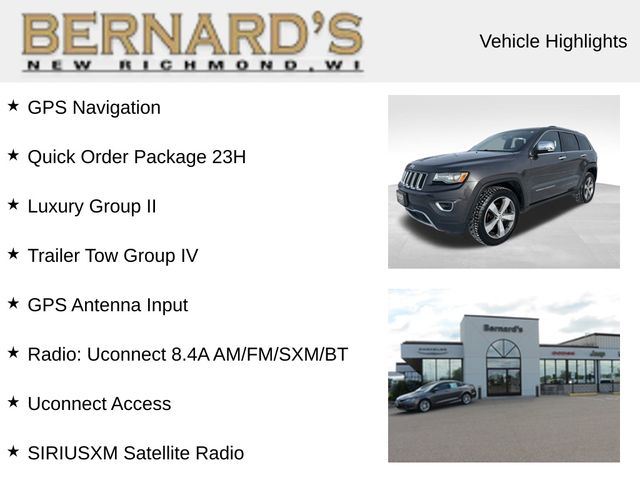 Used 2014 Jeep Grand Cherokee Limited with VIN 1C4RJFBG4EC577900 for sale in New Richmond, WI