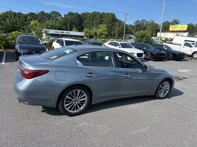 Certified 2018 INFINITI Q50 LUXE with VIN JN1EV7AP9JM590644 for sale in Stone Mountain, GA