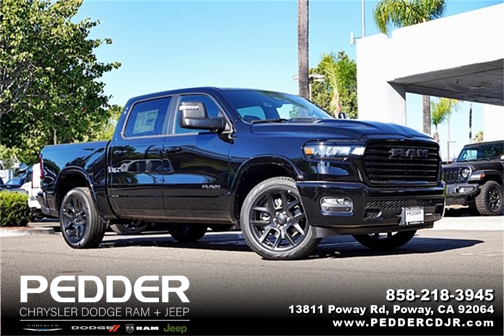 New 2026 Diamond Black Crystal Pearl-Coat Exterior Paint RAM Laramie image 1