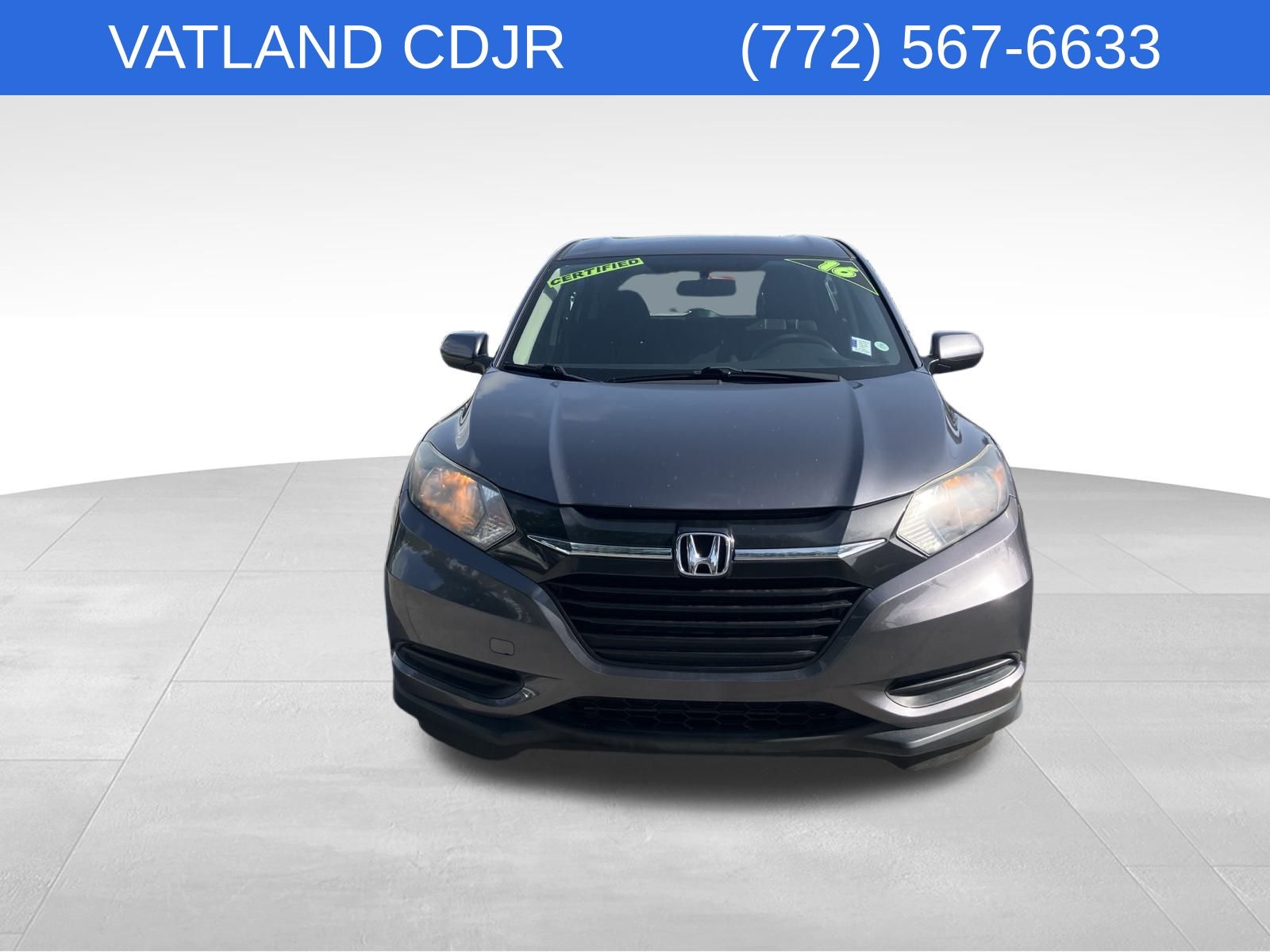 Certified 2016 Honda HR-V LX with VIN 3CZRU5G34GM709332 for sale in Vero Beach, FL